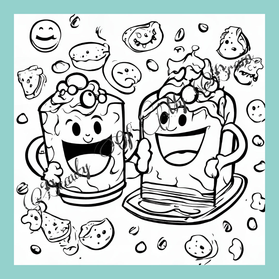 "Yummy For Your Tummy" Coloring Book